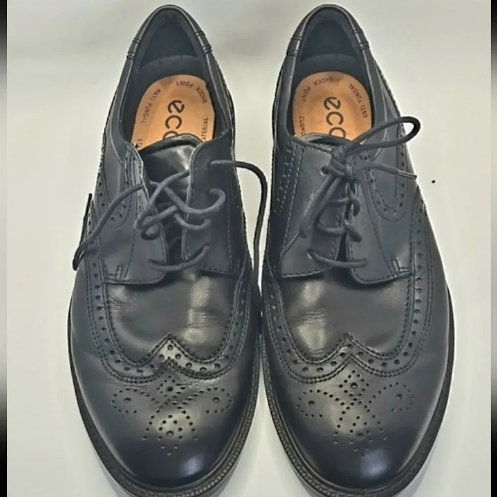 ECCO Metropole London Wingtip Oxford Shoes Men's Sz 11 Preppy Business Casual